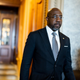 Sen. Raphael Warnock (D-GA) walks out of the Senate Chambers during a series of votes in the U.S. Capitol Building on May 11, 2022, in Washington, DC.